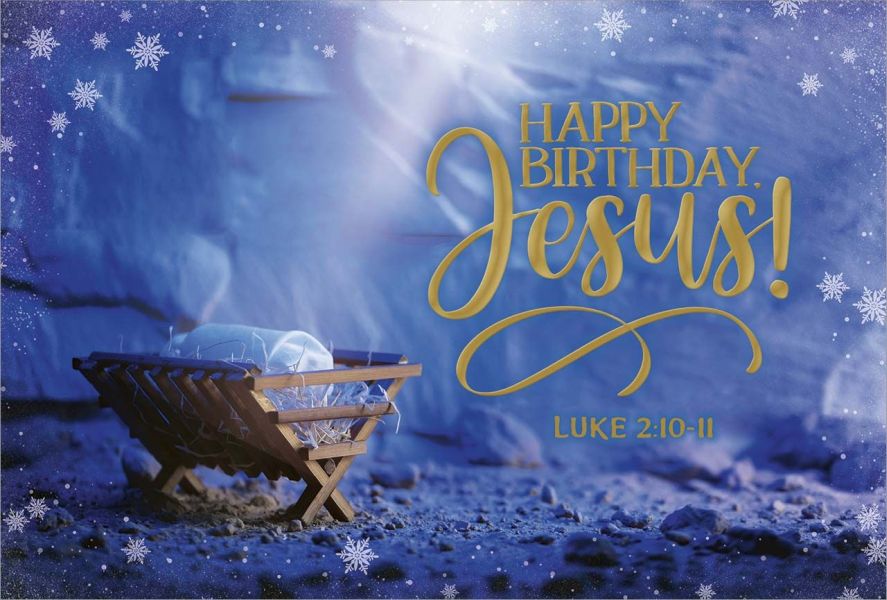 Postkartenserie "Happy Birthday, Jesus!"/Krippe 10 Stk.