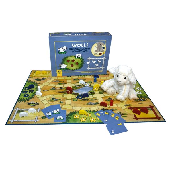 Brettspiel "Wolli, das verlorene Schäfchen"