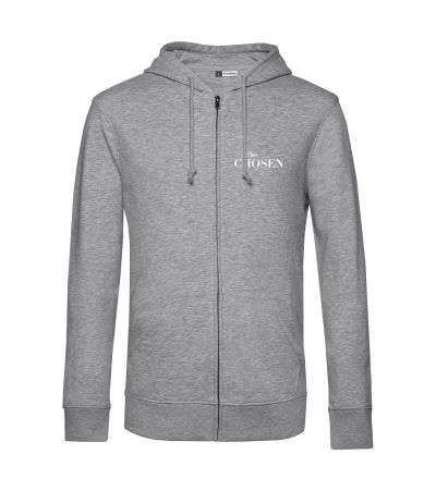 Hoodie "Gegen den Strom" hellgrau, L