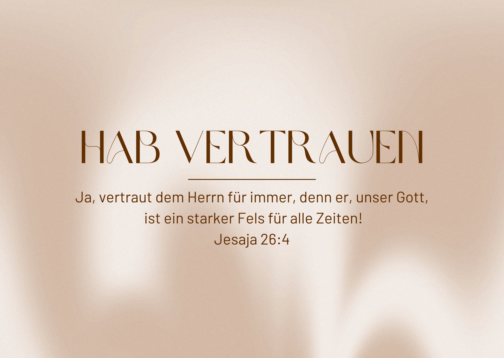 Postkarte "Hab Vertrauen"