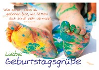 Liebe Geburtstagsgrüße - Postkarte