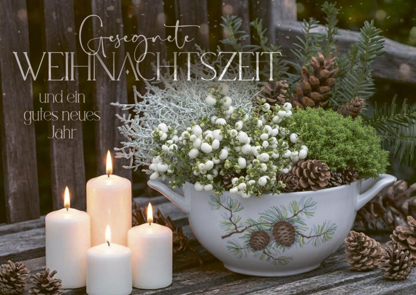 Postkarten "Gesegnete Weihnachtszeit" 12 Stück