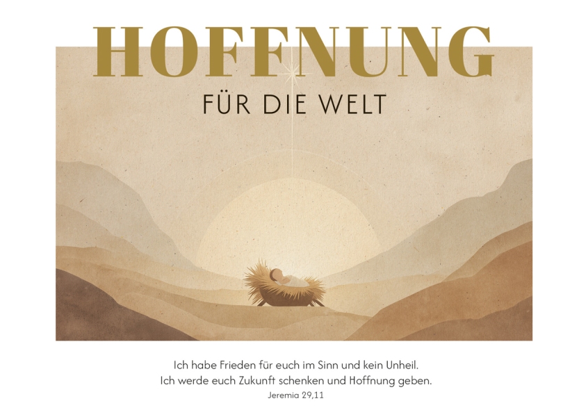 Postkarten "Hoffnung für die Welt" 12 Stück