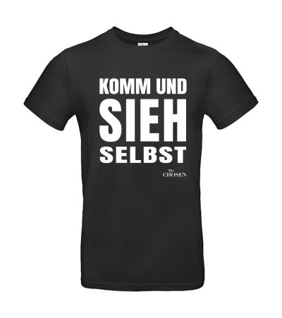 T-Shirt "Komm u.sieh selbst" schwarz, XXL