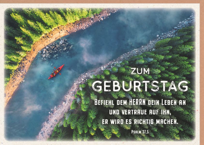 Faltkarte "Zum Geburtstag"