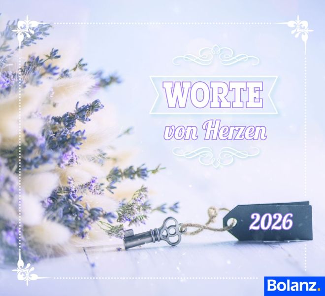 Worte von Herzen 2026 - Minikalender