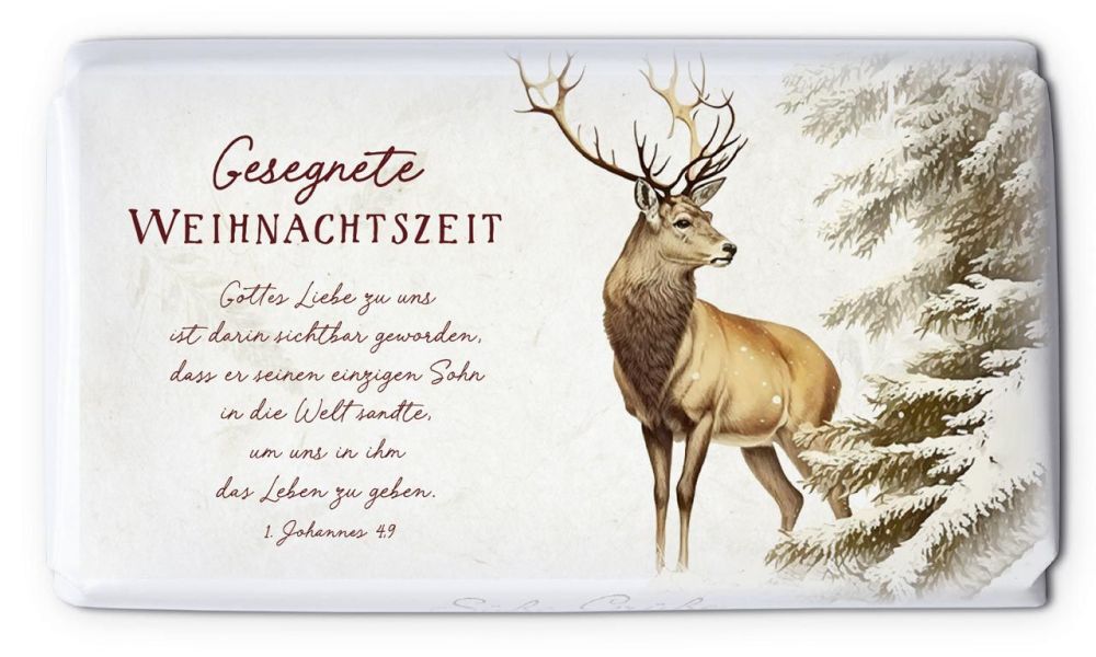 Schokoladengrüße "Gesegnete Weihnachtszeit" (40g)