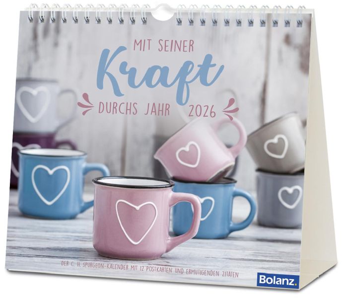 Mit seiner Kraft durchs Jahr 2026 - Postkartenkalender