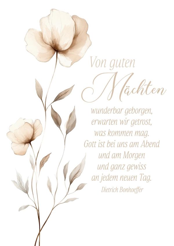 Poster A3 "Von guten Mächten"