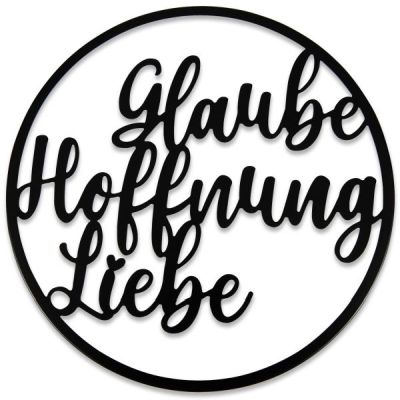 Wandbild "Glaube Hoffnung Liebe"