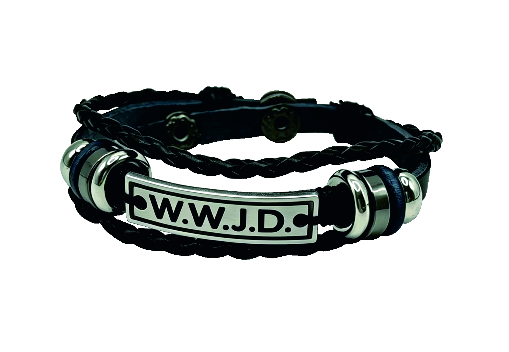 Lederarmband "W.W.J.D."