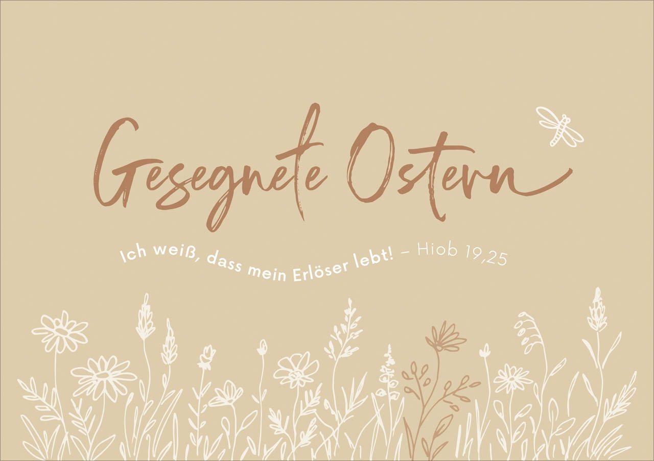 Faltkarte "Gesegnete Ostern"