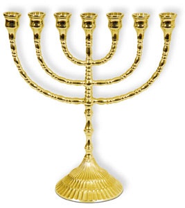 Menorah groß - gold