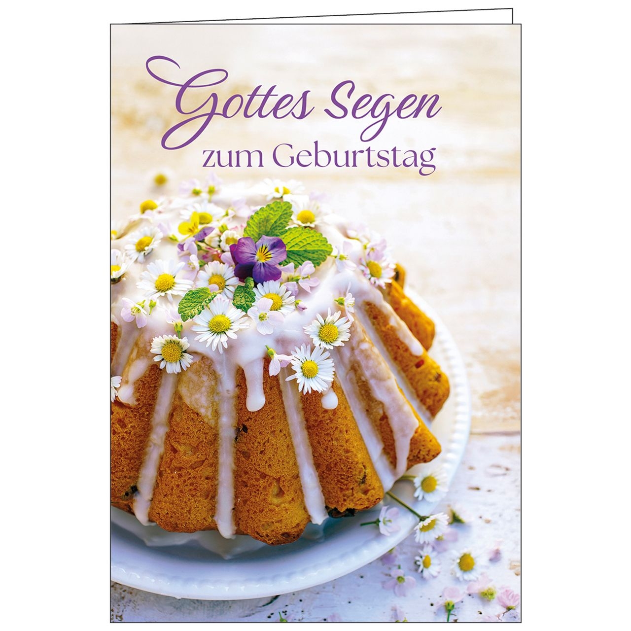 Faltkarte: Gottes Segen zum Geburtstag