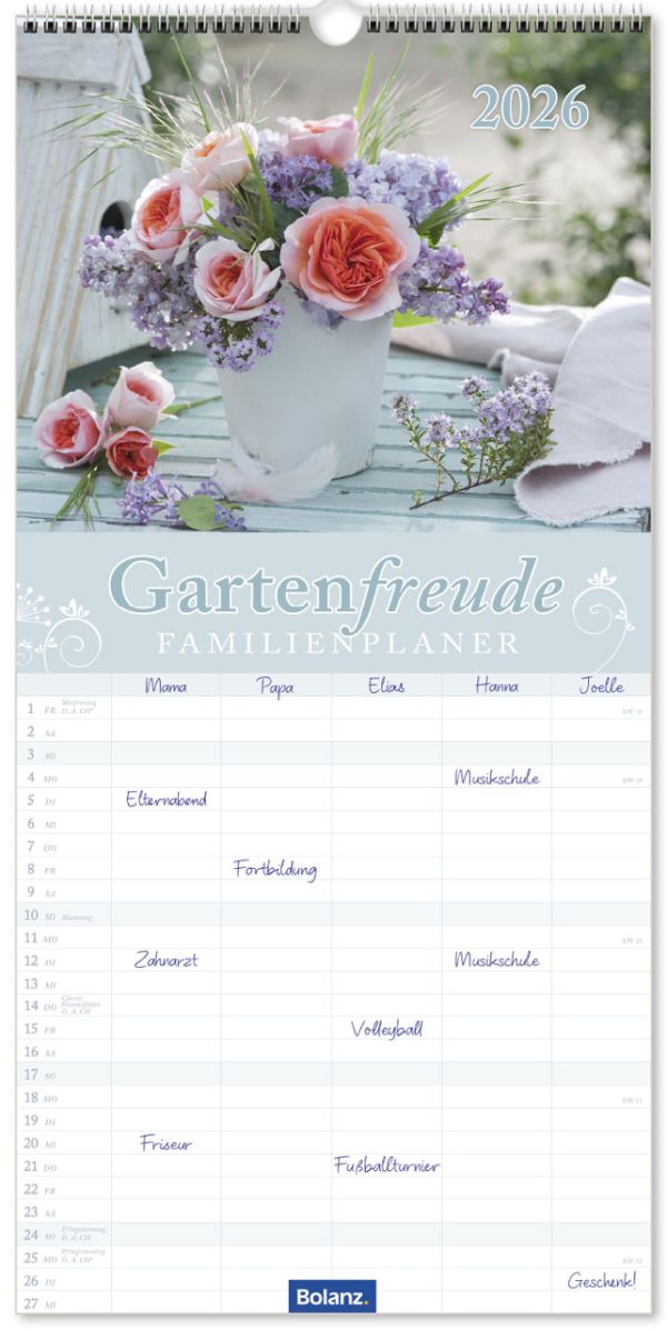 Gartenfreude Familienplaner 2026