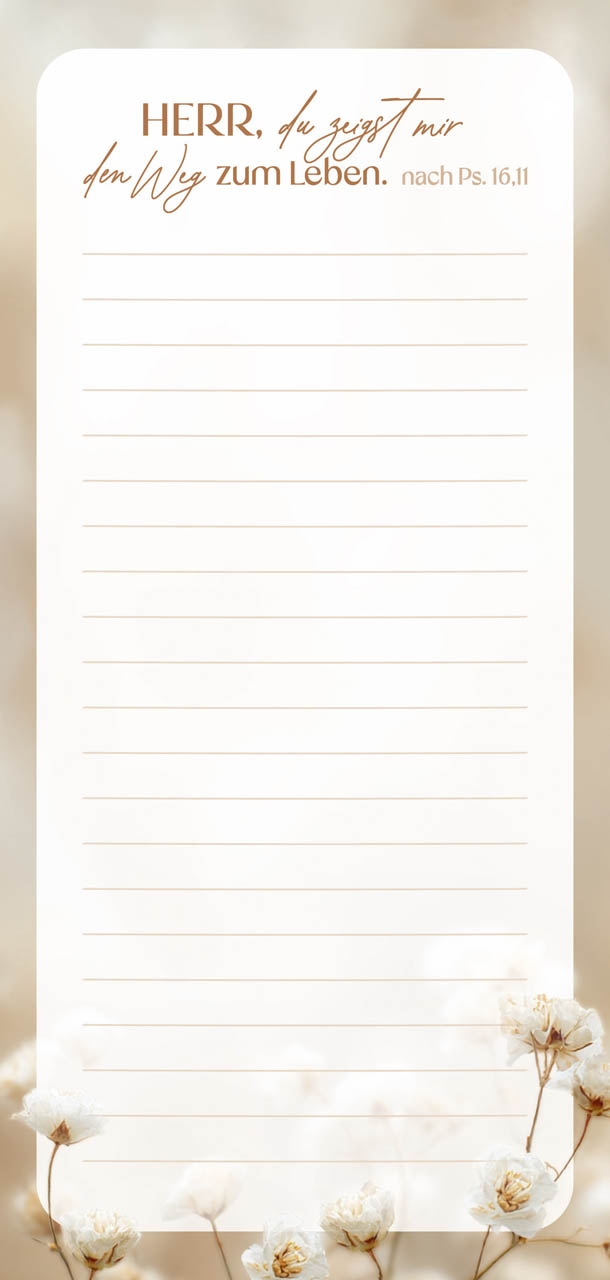 Notizblock "Schleierkraut"