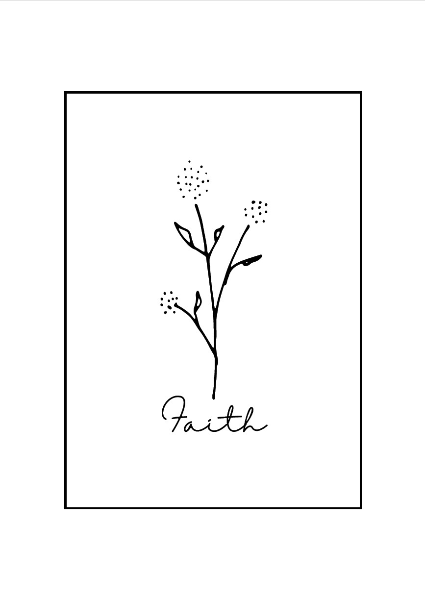 Poster A4 "Faith"
