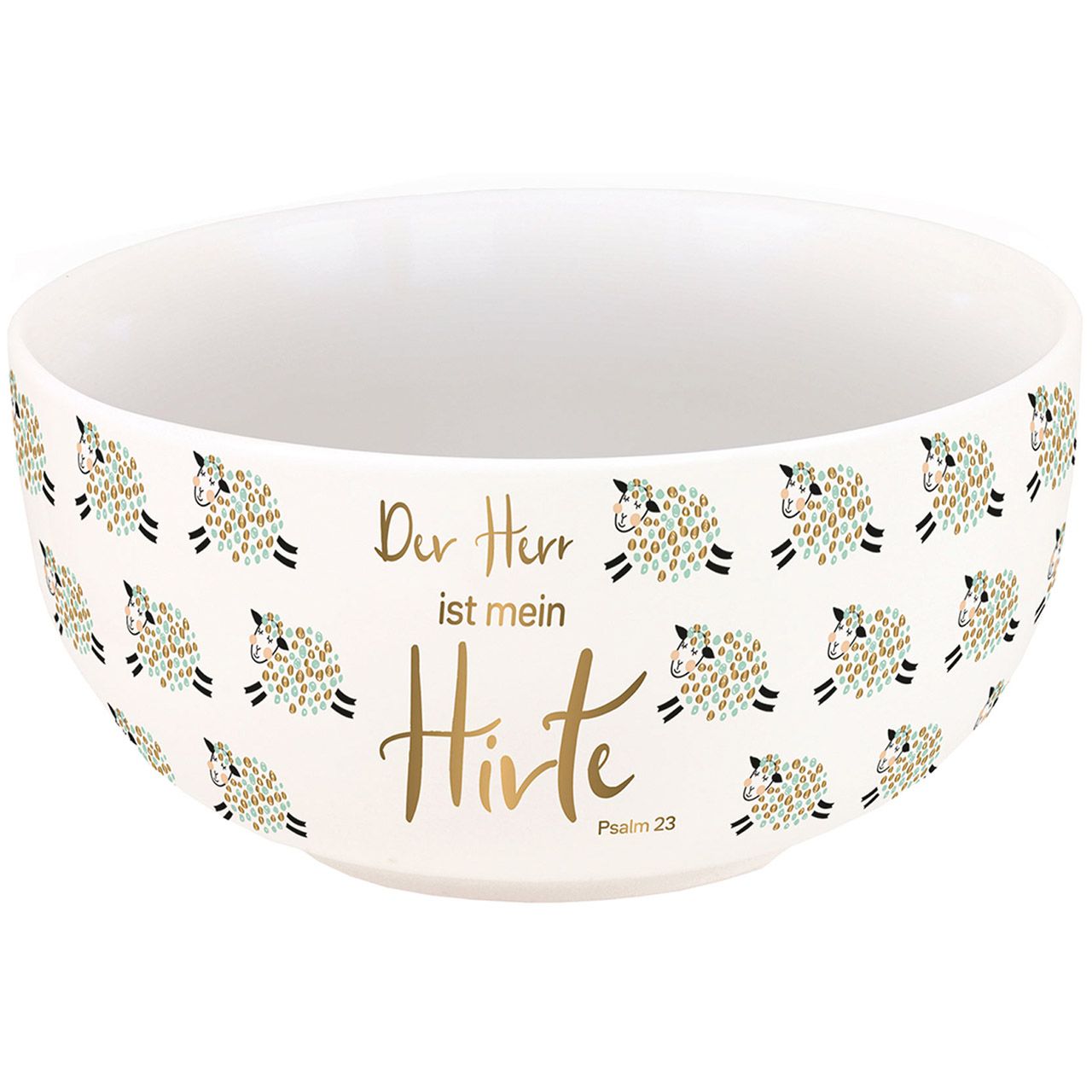 Müslischale "Der Herr ist mein Hirte" (Gold-Edition)