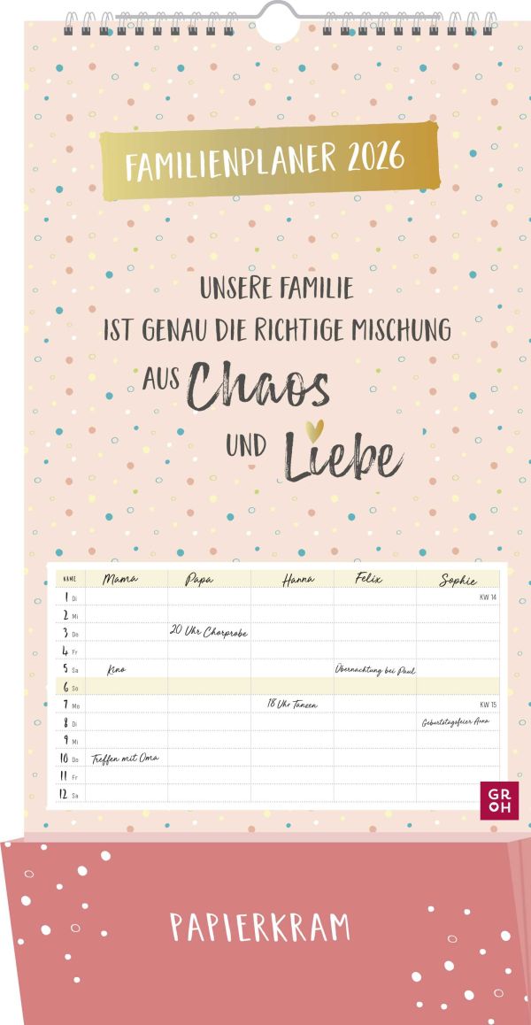 Unsere Familie 2026 - Familienplaner