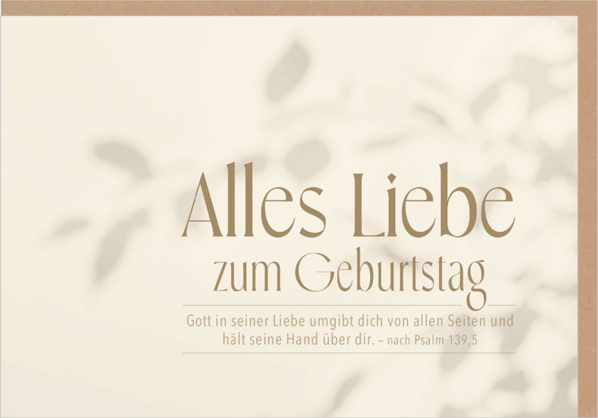 Faltkarte "Alles Liebe zum Geburtstag"