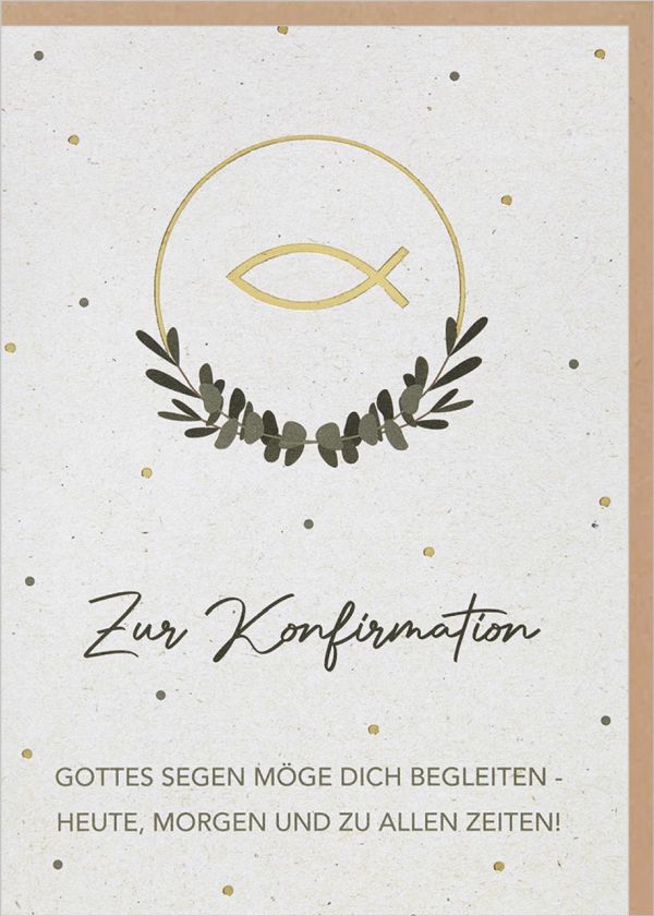 Faltkarte "Zur Konfirmation"