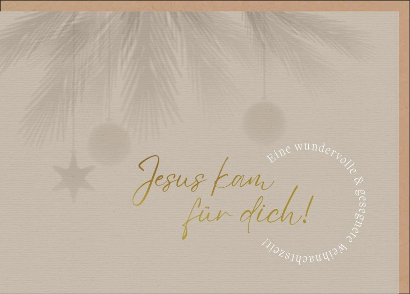 Faltkarte "Jesus kam für dich!"