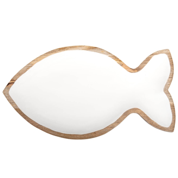 Dekoschale "Fisch" - Mangoholz groß