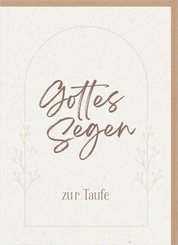 Faltkarte "Gottes Segen zur Taufe"