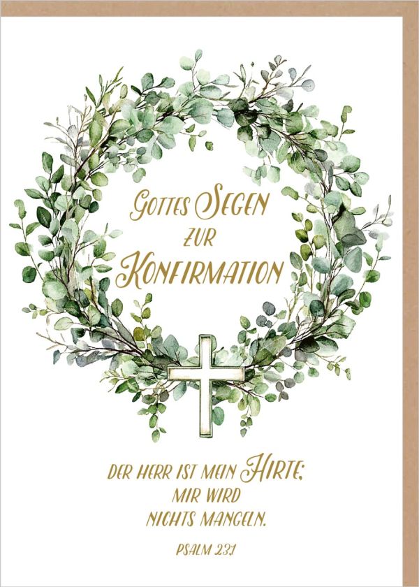 Faltkarte "Gottes Segen zur Konfirmation"