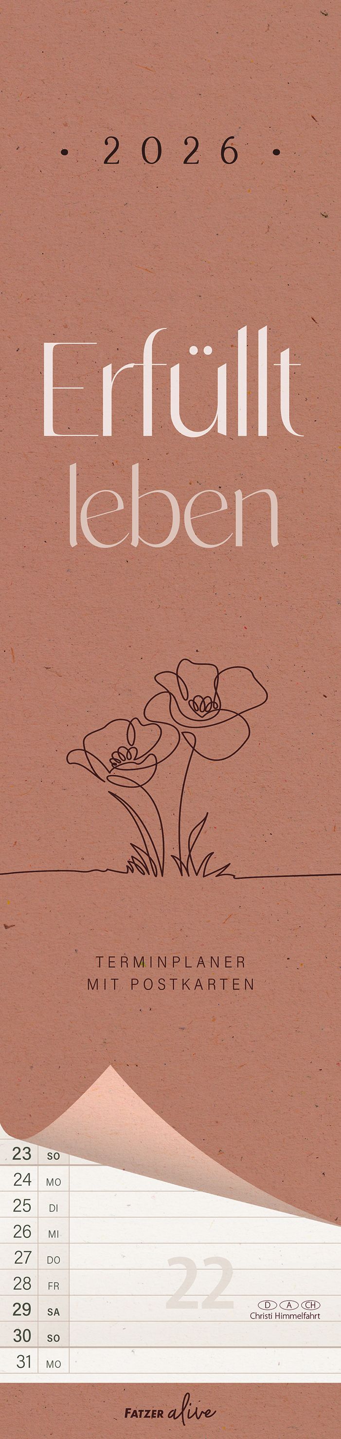 Erfüllt leben 2026 - Terminplaner