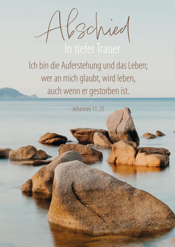 Faltkarte "Abschied"