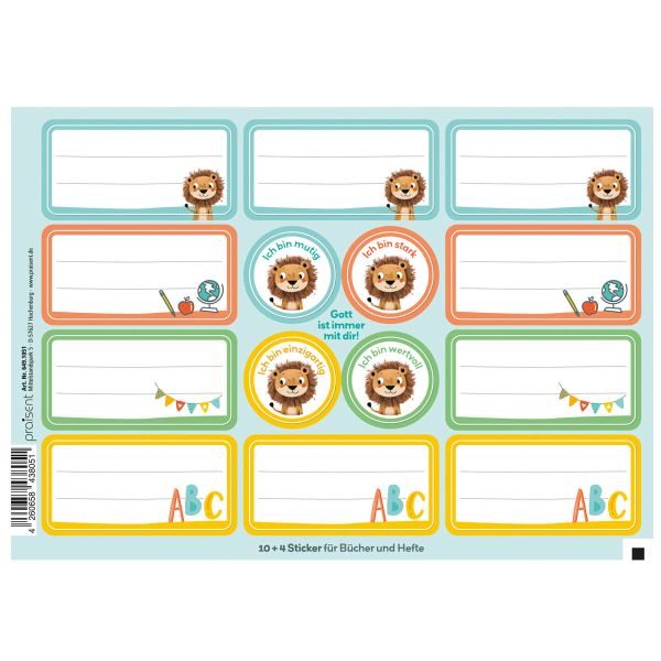 Stickerbogen "Löwe"