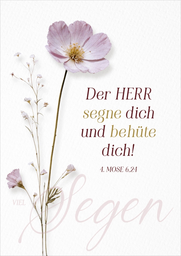Faltkarte "Der Herr segne dich"