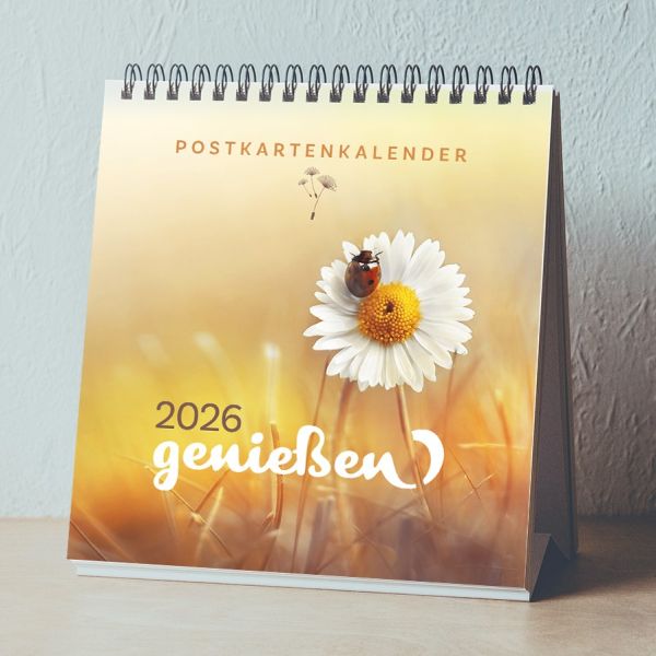 genießen 2026 - Postkartenkalender
