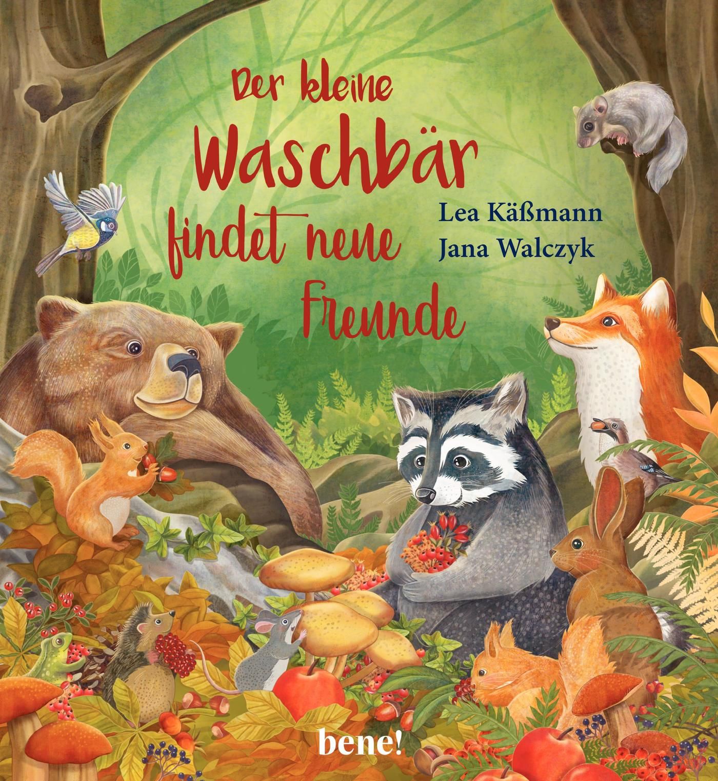 Der kleine Waschbär findet neue Freunde