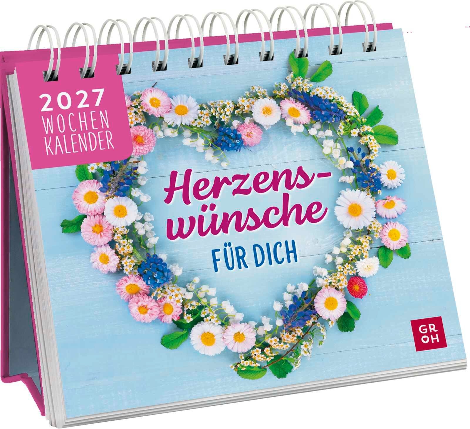 Herzenswünsche für dich 2027 - Mini-Wochenkalender