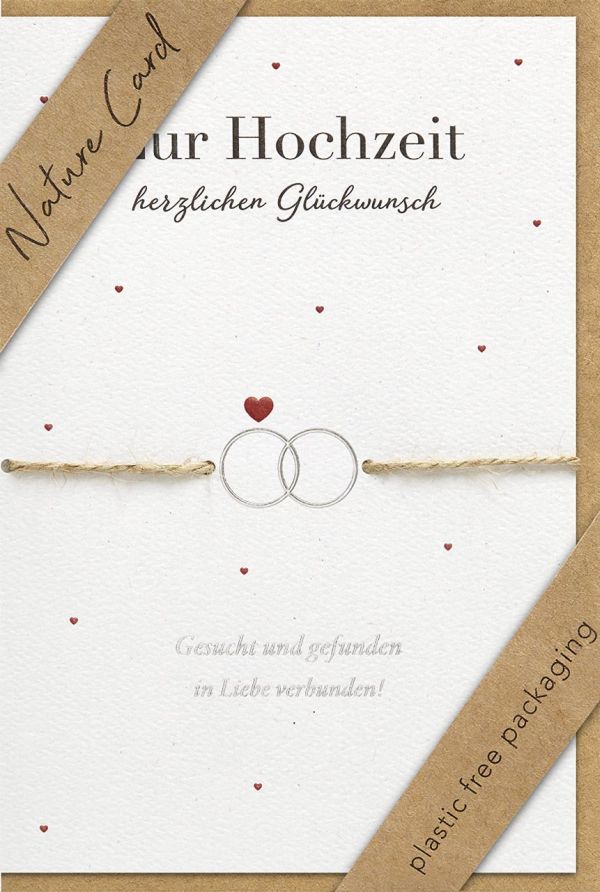 Faltkarte "Zur Hochzeit - herzlichen Glückwunsch"
