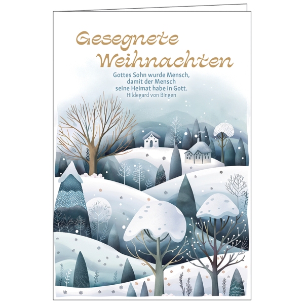 Faltkarte: Gesegnete Weihnachten