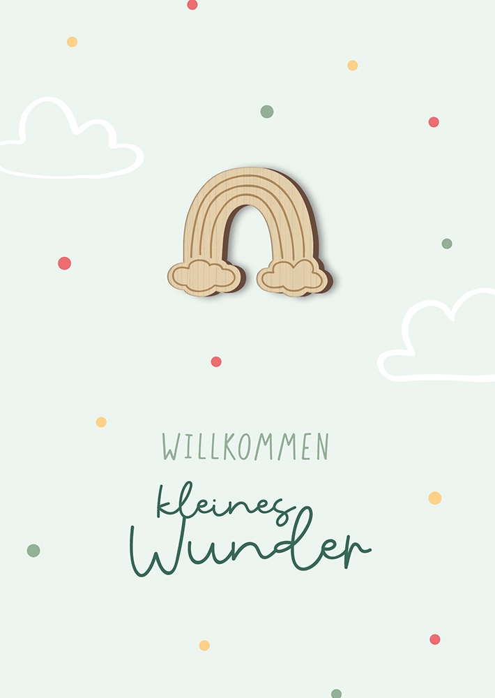 Faltkarte - Willkommen kleines Wunder