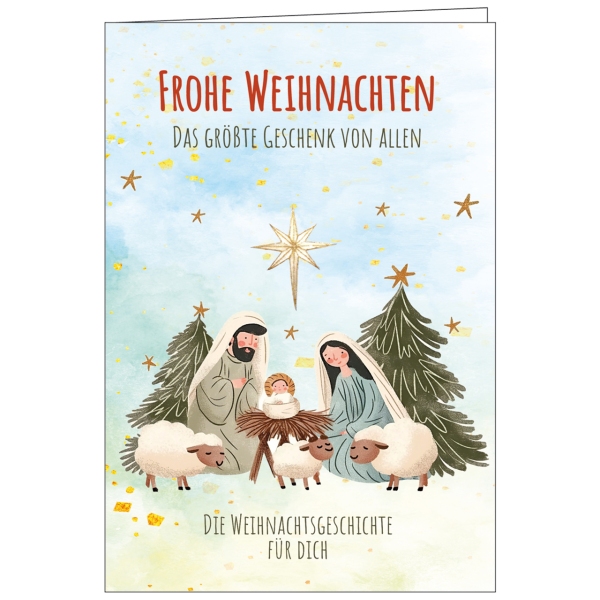 Faltkarte: Frohe Weihnachten