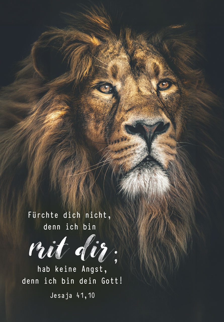 Jahreslosung 2027 - Poster A4 "Löwe"