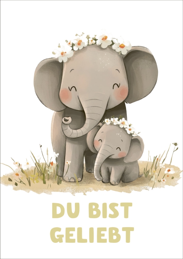 Poster A3 "Elefant"