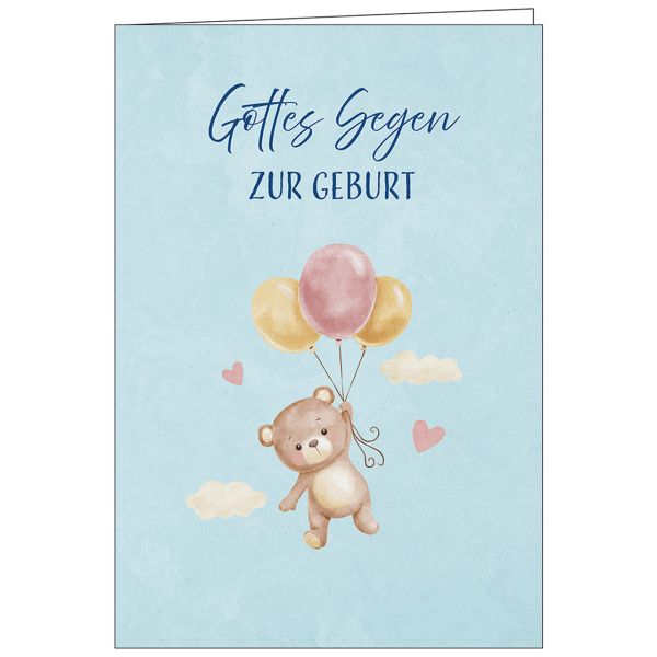 Faltkarte: Gottes Segen zur Geburt