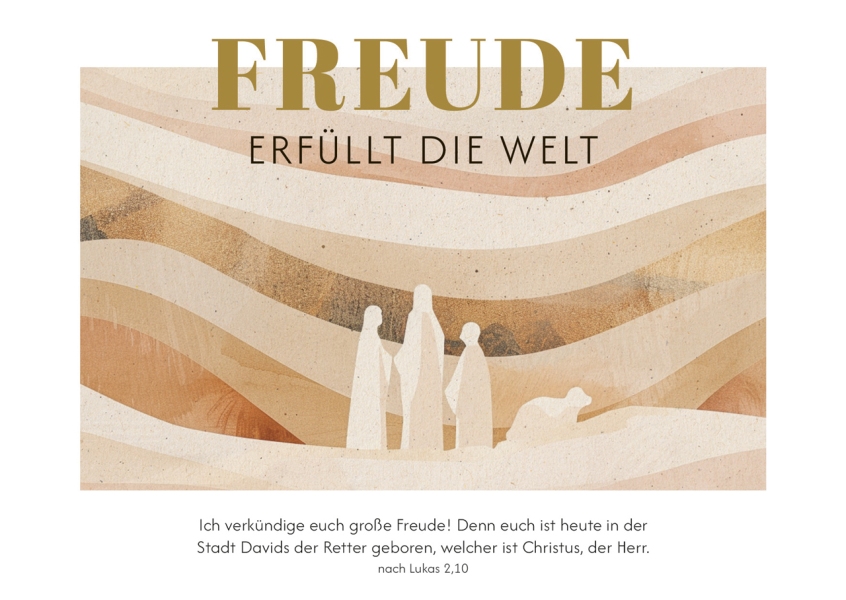 Postkarten "Freude erfüllt die Welt" 12 Stück