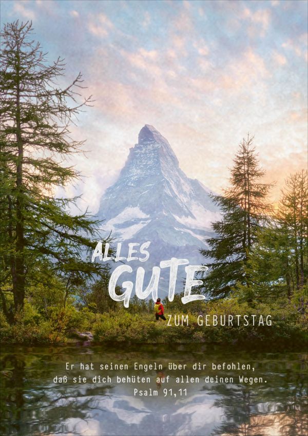Faltkarte "Alles Gute zum Geburtstag" - Natur